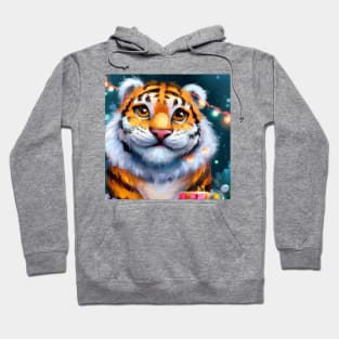 Cute Tiger Drawing Hoodie